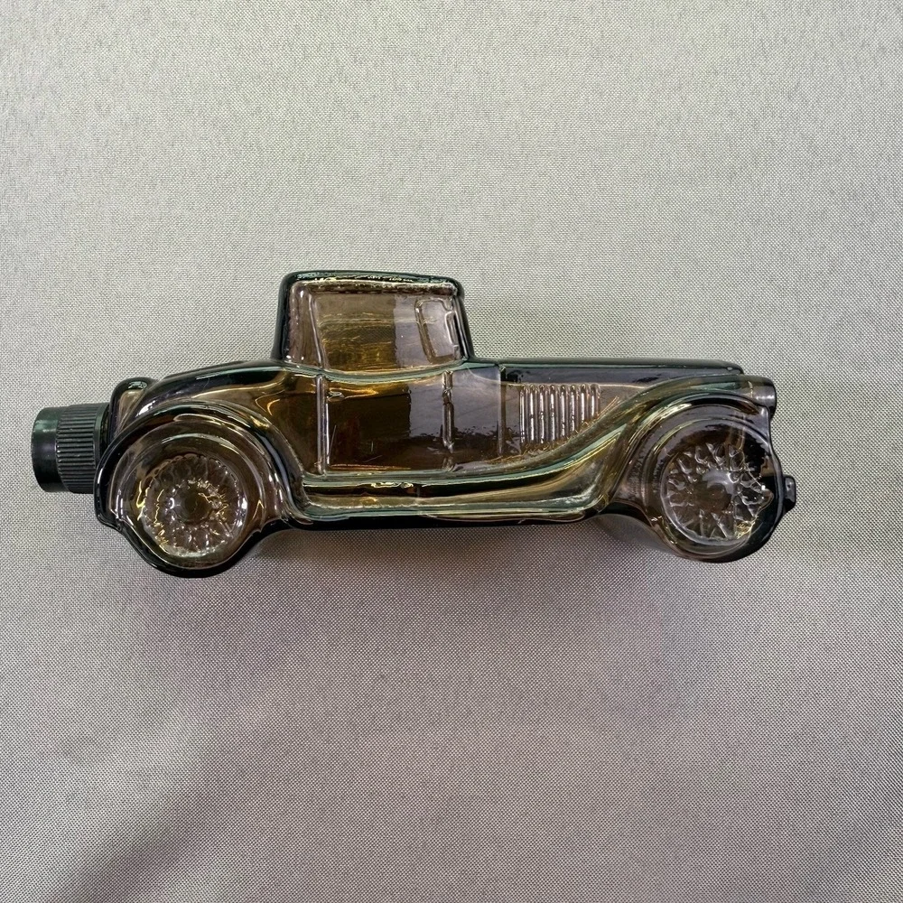 1978 Avon Sterling Six Deep Woods Aftershave Car Bottle Silver‎ Empty